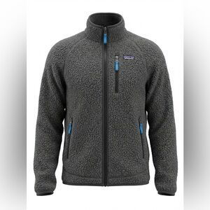 Patagonia Boys Retro Pile Fleece Jacket - Forge Grey, Sz L (12)